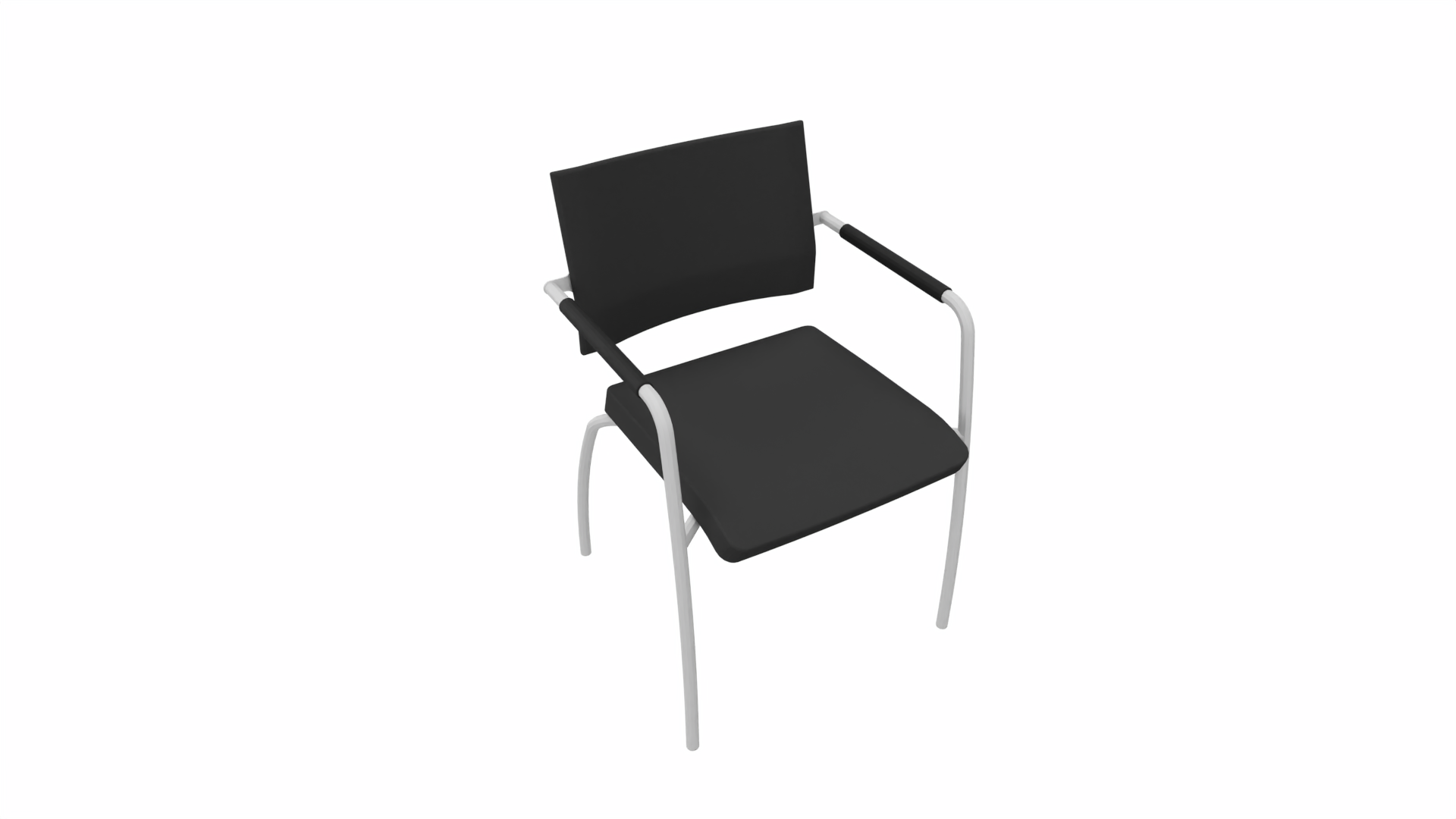 Vergaderstoel 30301 - Alu - Zwart afbeelding