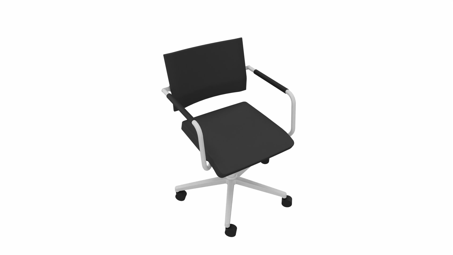 Vergaderstoel 30501 - Alu - Zwart afbeelding