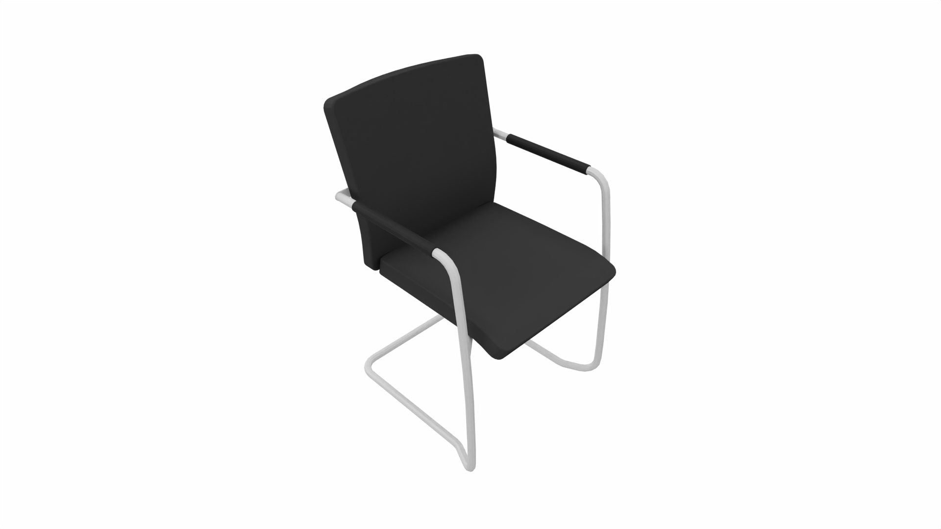 Vergaderstoel 30601 - Alu - Zwart afbeelding