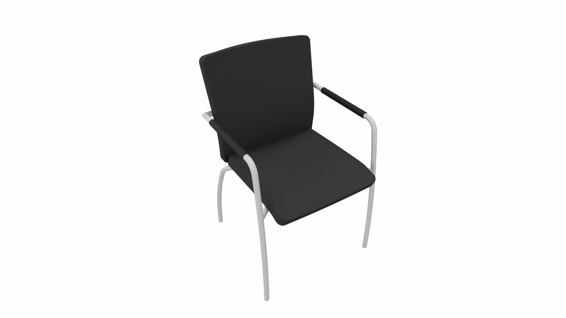 Vergaderstoel 30801 - Alu - Zwart afbeelding