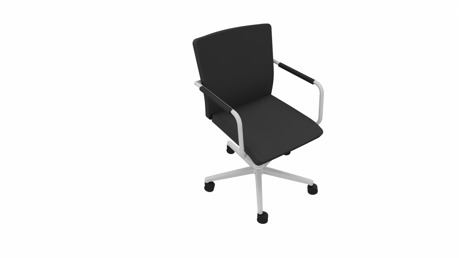 Vergaderstoel 31001 - Alu - Zwart afbeelding