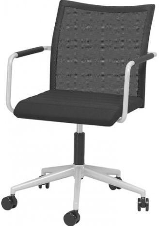 Vergaderstoel 31101 - Alu - Zwart afbeelding