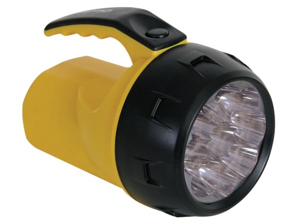 KRACHTIGE LEDZAKLAMP - 9 LEDs - 4 x AA-BATTERIJ afbeelding